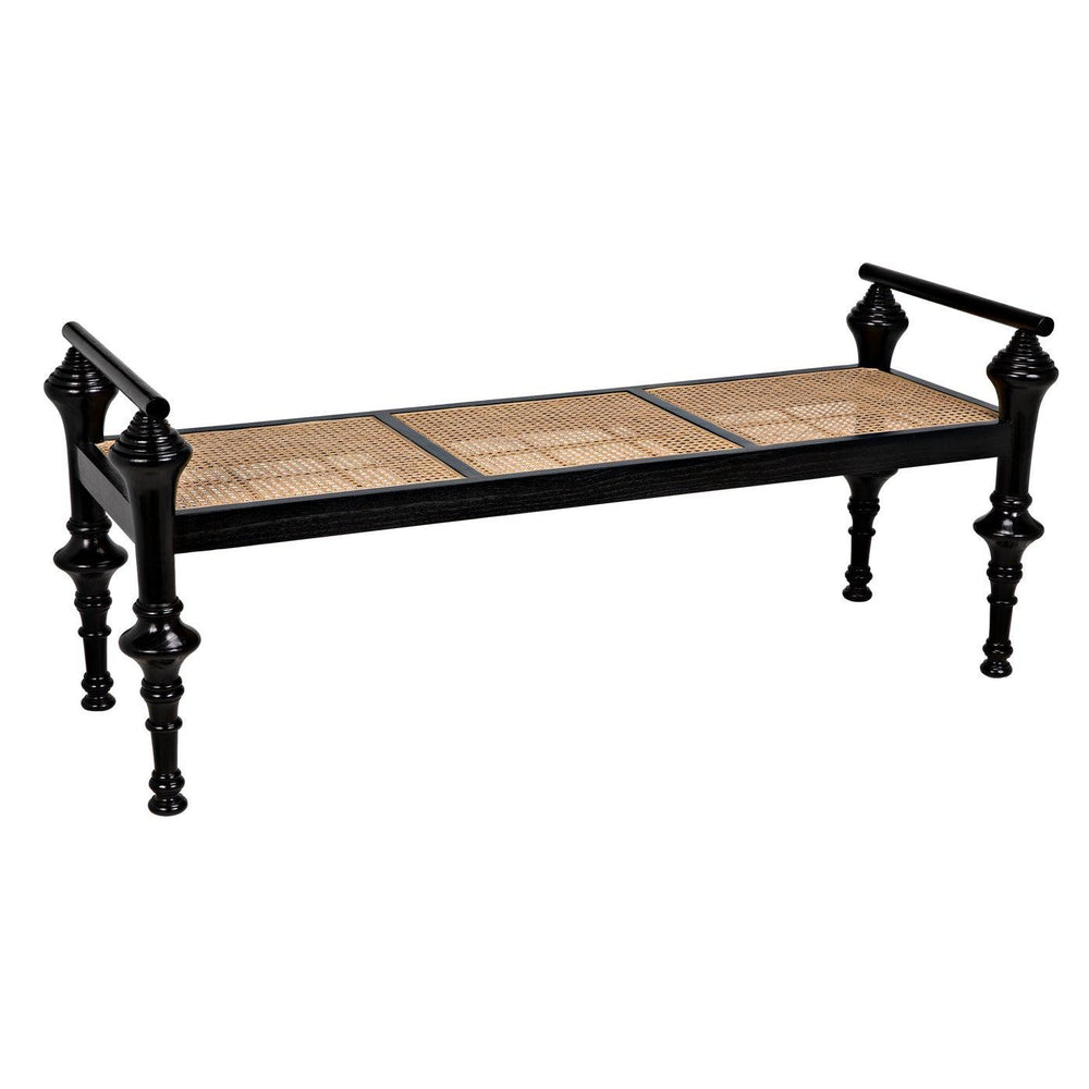 Indochine Bench-Noir Furniture-Blue Hand Home