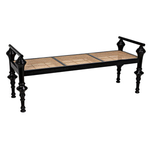 Indochine Bench-Noir Furniture-Blue Hand Home