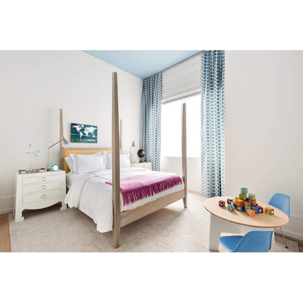 Villa & House - Jacqui 3-Drawer Side Table In White-Bungalow 5-Blue Hand Home