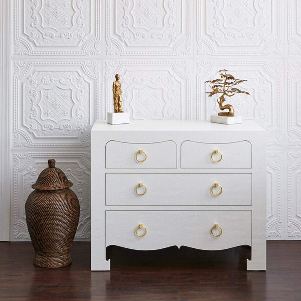 Villa & House - Jacqui Large 4-Drawer In White-Bungalow 5-Blue Hand Home