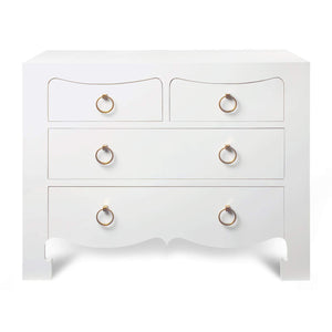 Villa & House - Jacqui Large 4-Drawer In White-Bungalow 5-Blue Hand Home