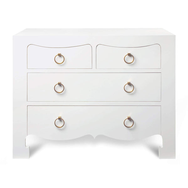 Villa & House - Jacqui Large 4-Drawer In White-Bungalow 5-Blue Hand Home