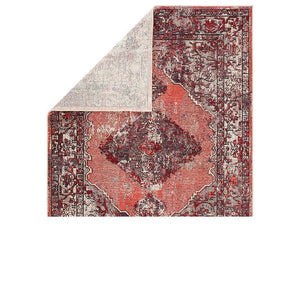 Jaipur Peridot Rugs - Lipstick Red/Burnt Orange-Jaipur Living-Blue Hand Home
