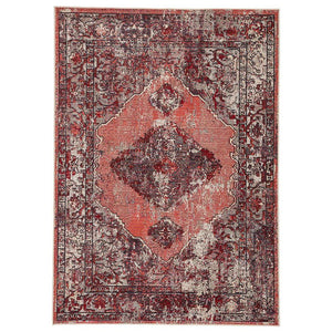 Jaipur Peridot Rugs - Lipstick Red/Burnt Orange-Jaipur Living-Blue Hand Home