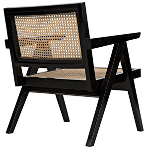 James Relax Chair, Charcoal Black-Noir Furniture-Blue Hand Home