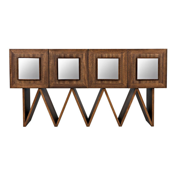 Jean-Michel Sideboard, Dark Walnut with Mirror-Noir Furniture-Blue Hand Home