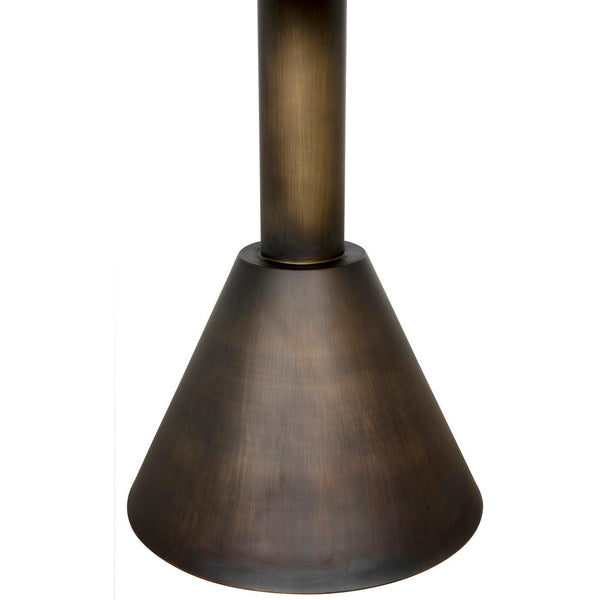 Joseph Side Table, Aged Brass-Noir Furniture-Blue Hand Home