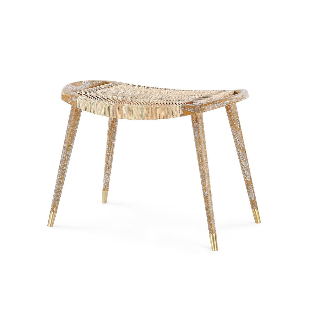 Villa & House - Jerome Stool, Natural-Bungalow 5-Blue Hand Home