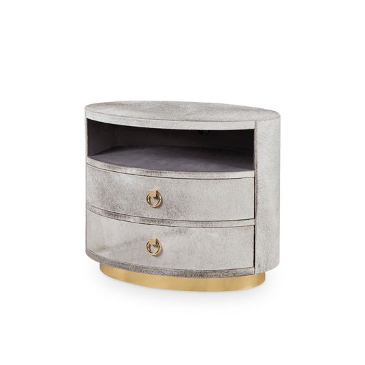 Villa & House - Julius 2-drawer Side Table, Gray-Bungalow 5-Blue Hand Home