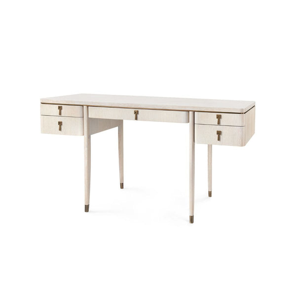 Villa & House - Lanna Desk, Bleached Cerused Oak-Bungalow 5-Blue Hand Home
