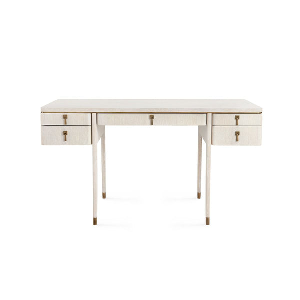 Villa & House - Lanna Desk, Bleached Cerused Oak-Bungalow 5-Blue Hand Home