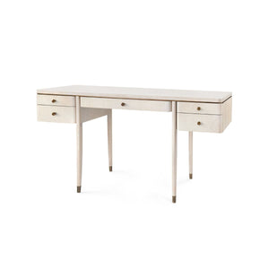Villa & House - Lanna Desk, Bleached Cerused Oak-Bungalow 5-Blue Hand Home