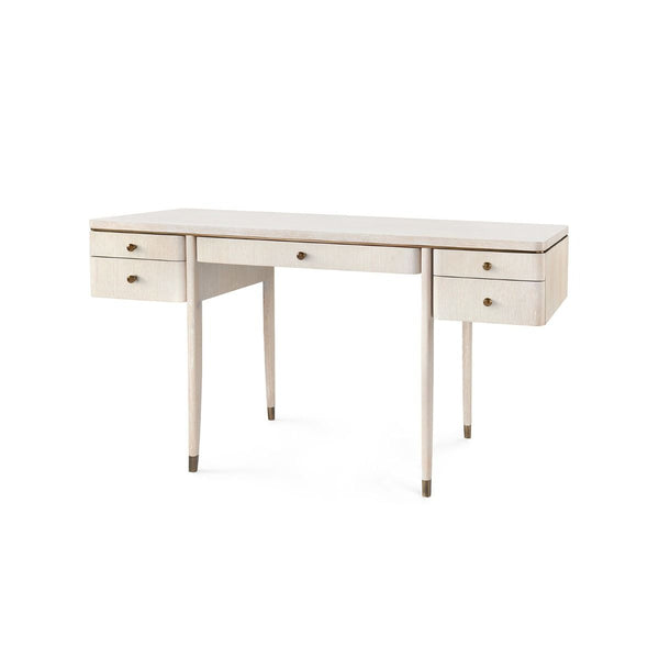 Villa & House - Lanna Desk, Bleached Cerused Oak-Bungalow 5-Blue Hand Home