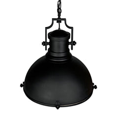 Metal Marine Fixture Pendant, Black Steel