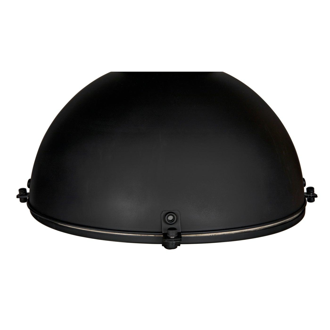 Metal Marine Fixture Pendant, Black Steel