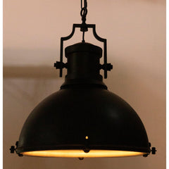 Metal Marine Fixture Pendant, Black Steel