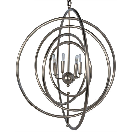 Brooks Pendant, Metal with Antique Silver Finish-Noir Furniture-Blue Hand Home