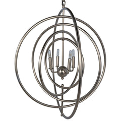 Brooks Pendant, Metal with Antique Silver Finish