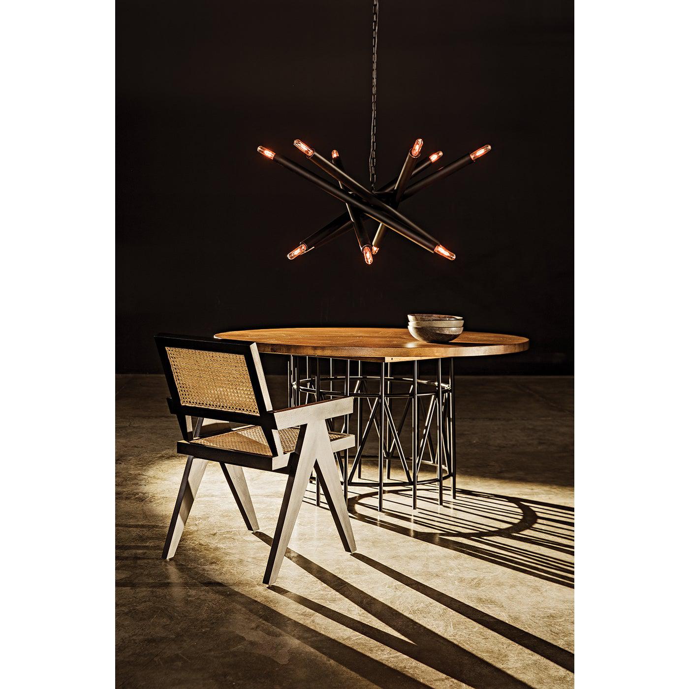 Lex Chandelier, Black Steel