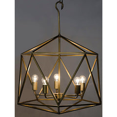 Alden Pendant, Metal with Brass Finish