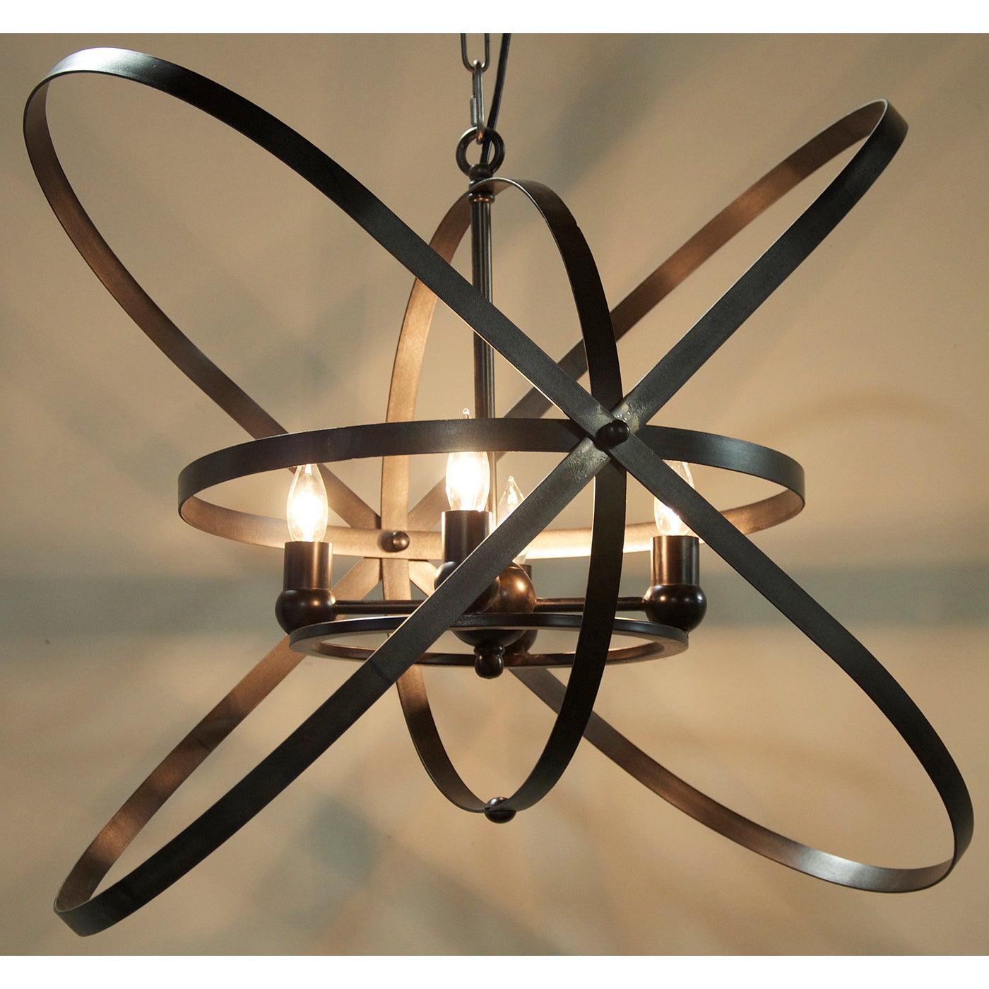 Sassari Pendant, Black Steel