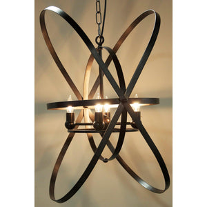 Sassari Pendant, Black Steel-Noir Furniture-Blue Hand Home