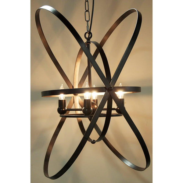 Sassari Pendant, Black Steel-Noir Furniture-Blue Hand Home