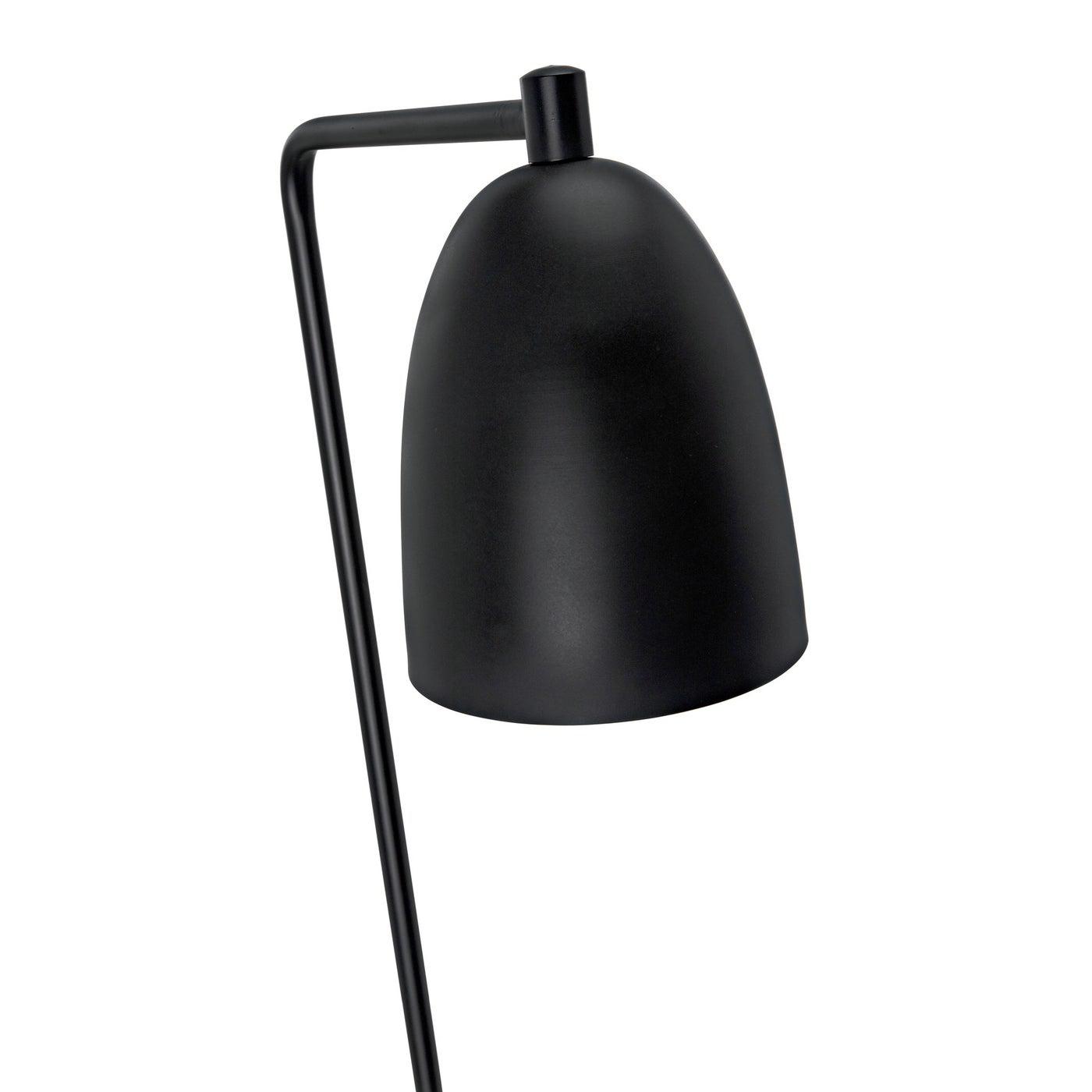 Asti Floor Lamp, Black Steel