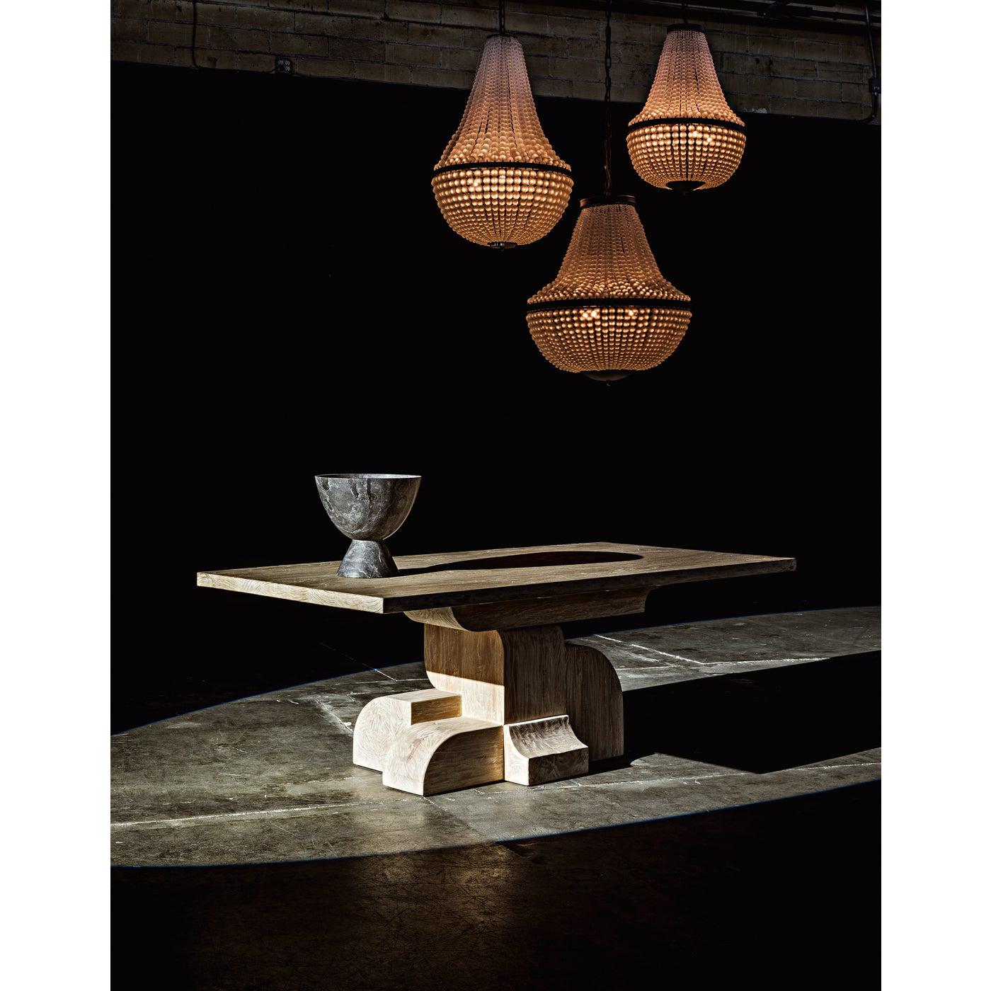 Mist Chandelier, Black Steel