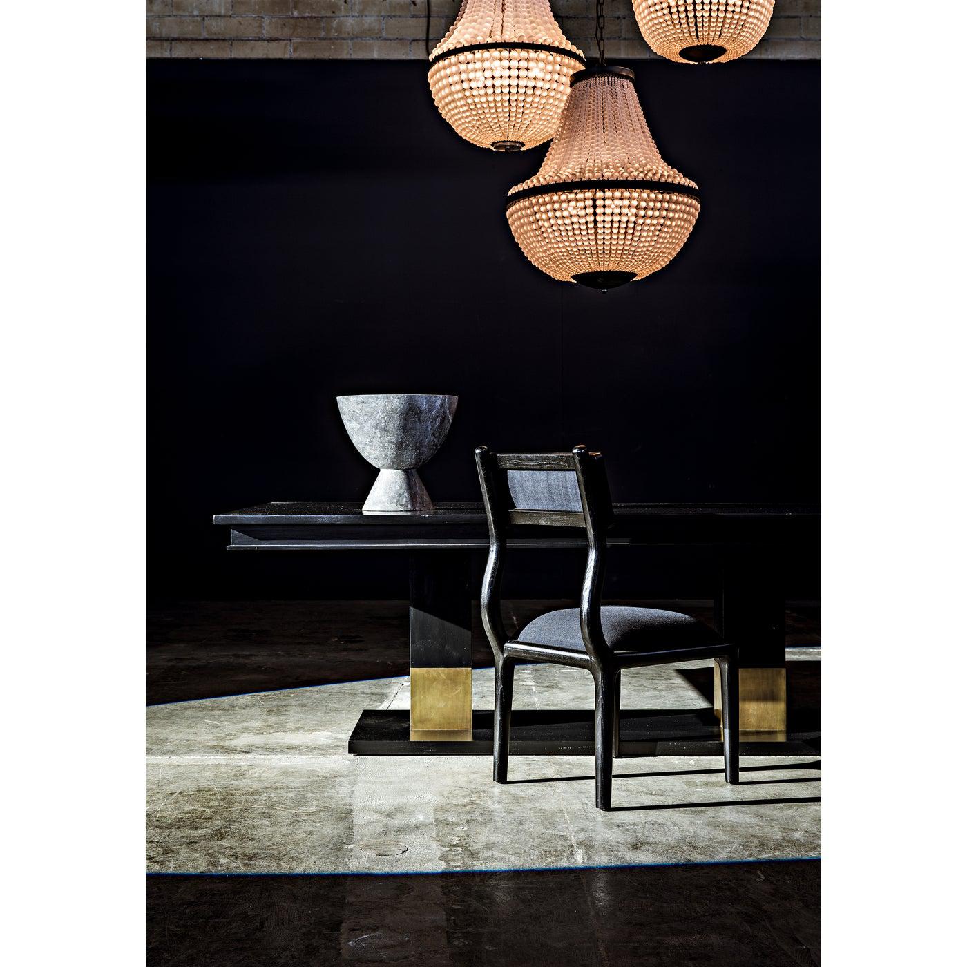 Mist Chandelier, Black Steel
