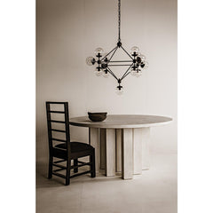 Pluto Chandelier, Small, Black Steel