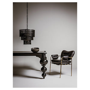 Arena Pendant, Black Steel-Noir Furniture-Blue Hand Home