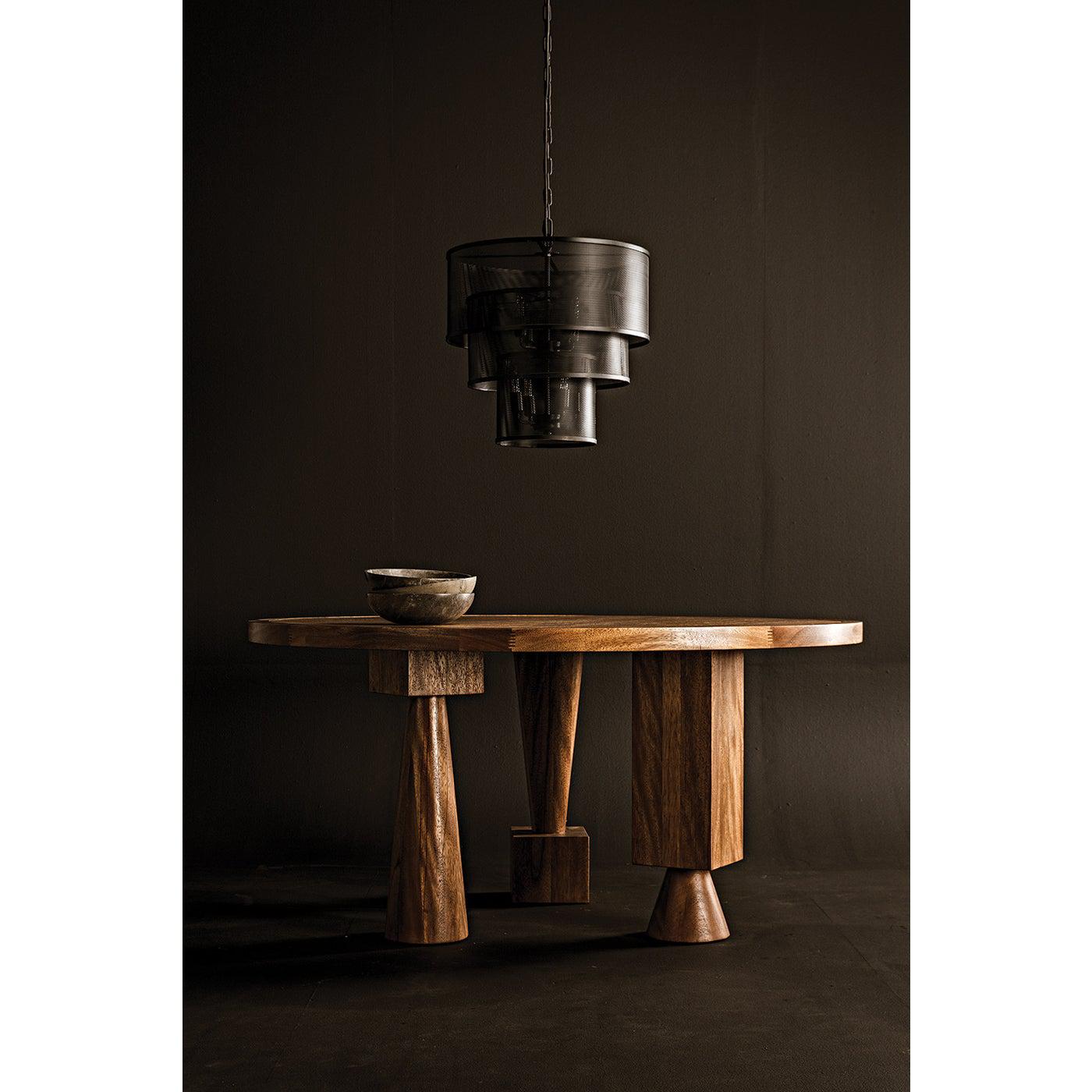 Arena Pendant, Black Steel-Noir Furniture-Blue Hand Home