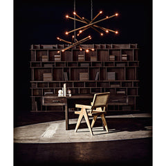 Ikram Chandelier, Small, Metal with Brass Finish