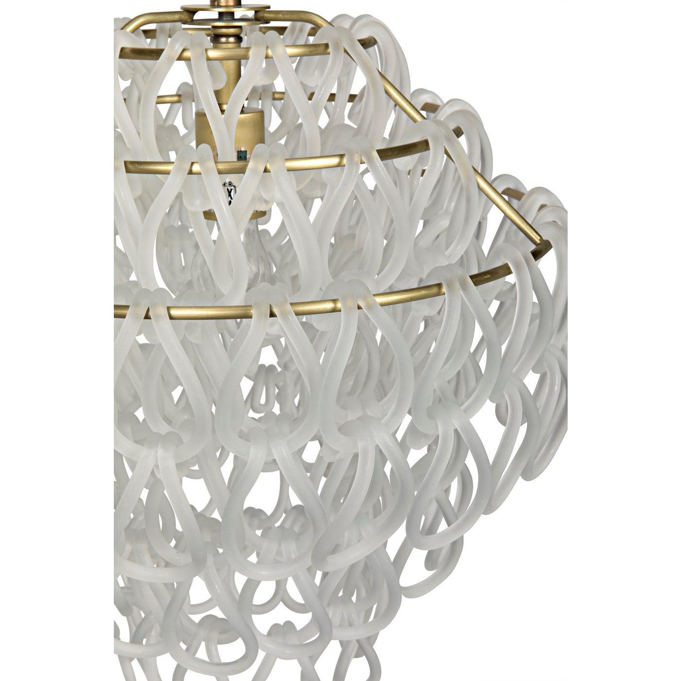Dolce Vita Lamp, Small, Metal with Brass Finish and Glass