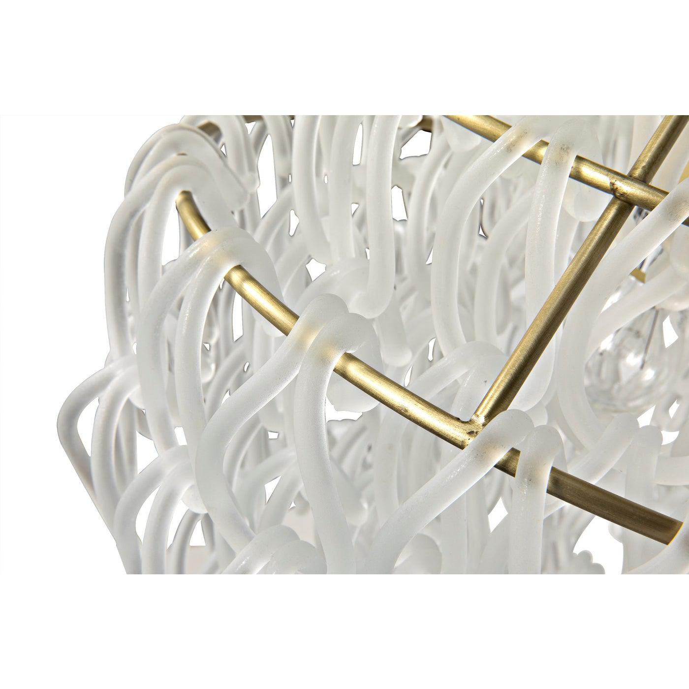 Dolce Vita Lamp, Small, Metal with Brass Finish and Glass