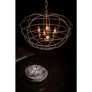 Mo Pendant, Metal with Brass Finish-Noir Furniture-Blue Hand Home