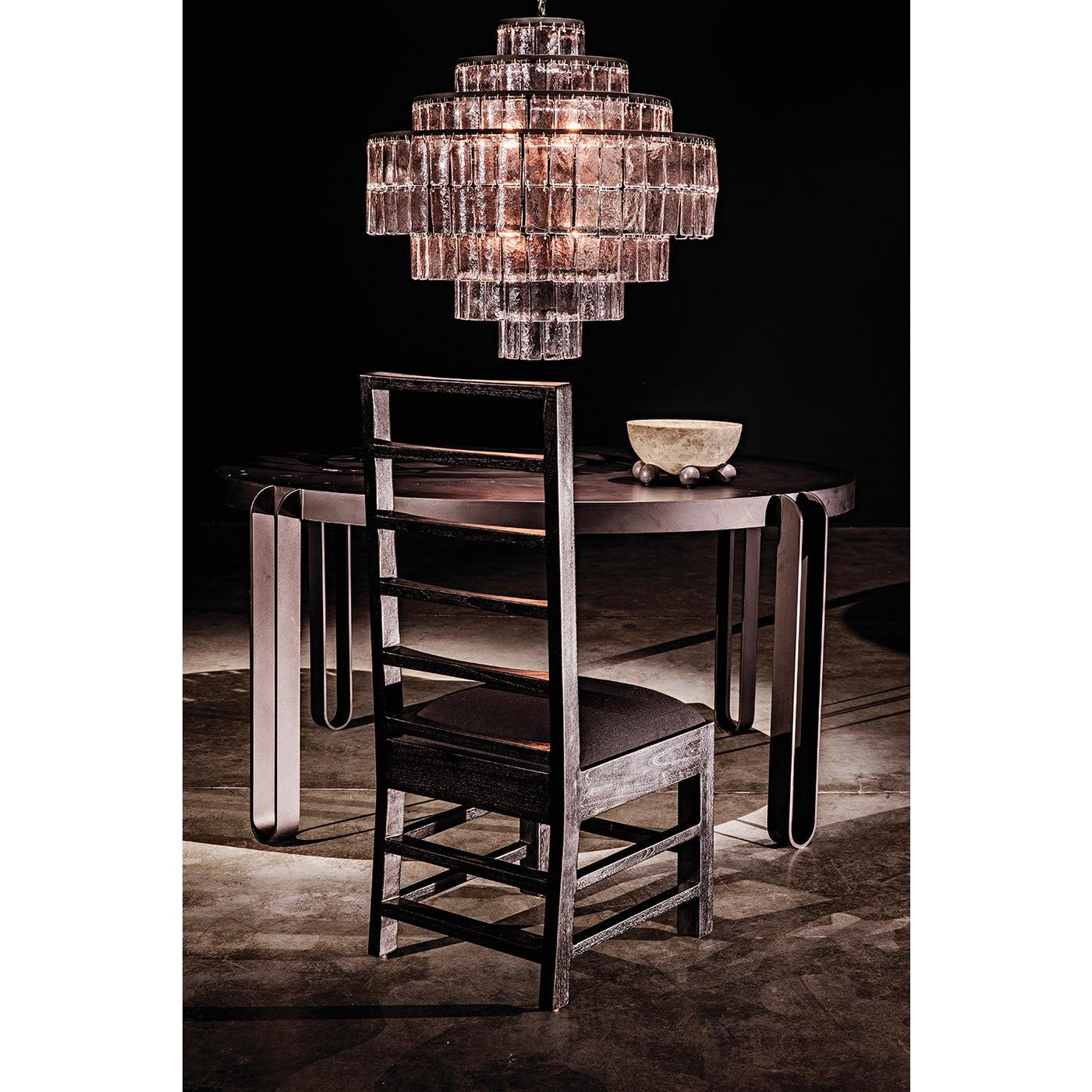 Satellite Chandelier, Black Steel