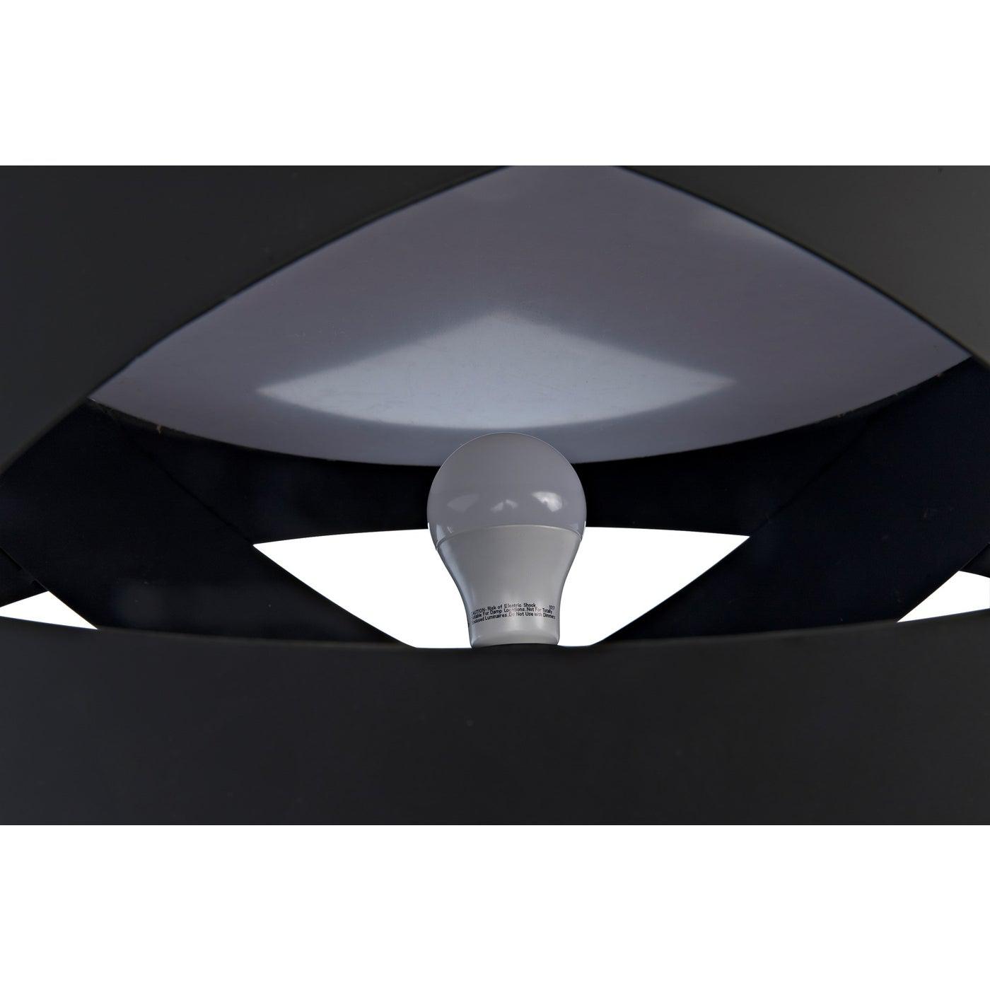 Orion Floor Lamp, Black Steel