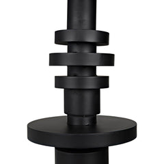 Wilton Floor Lamp with Shade, Black Steel