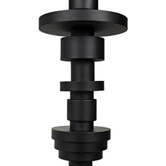 Wilton Floor Lamp with Shade, Black Steel