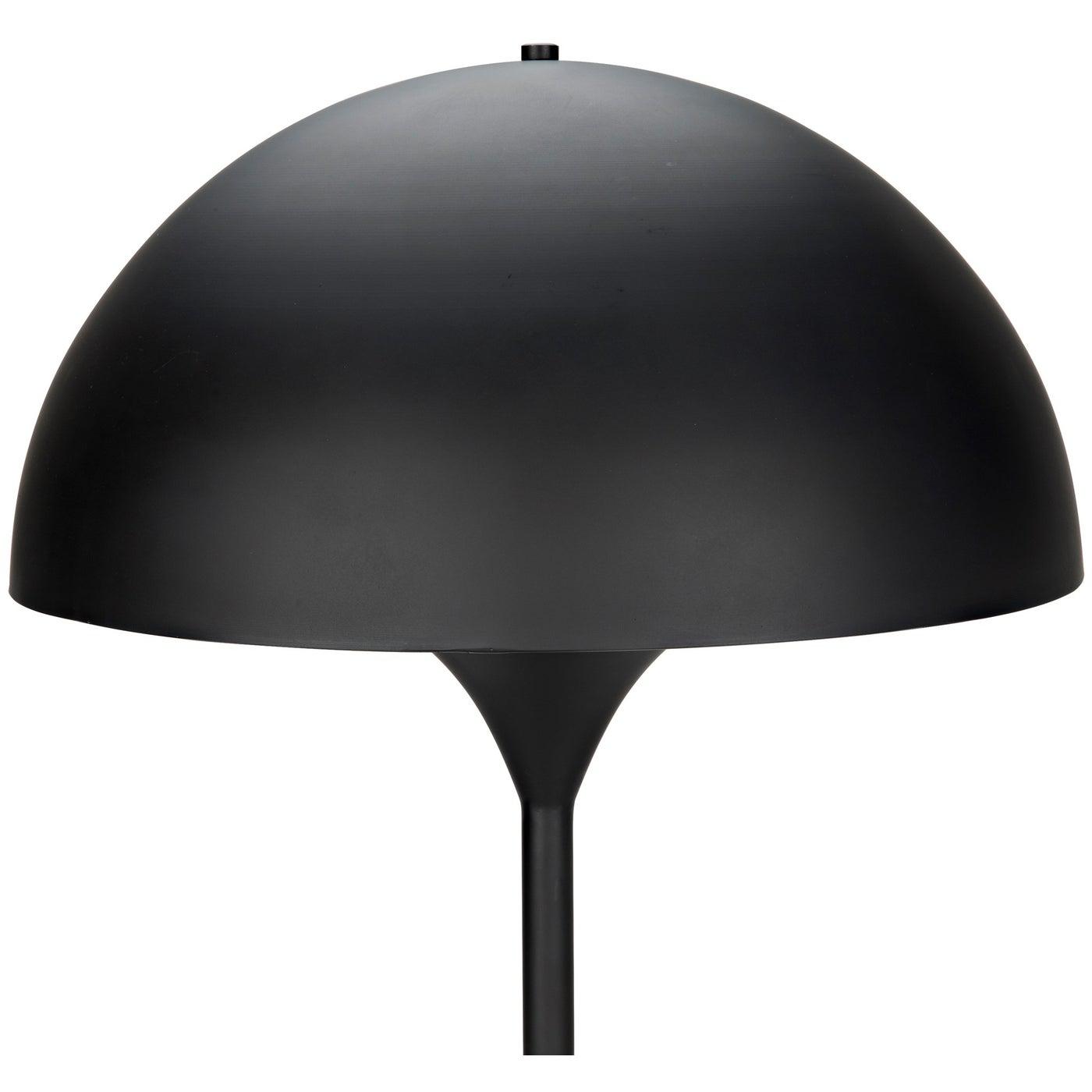Cataracta Floor Lamp, Black Steel