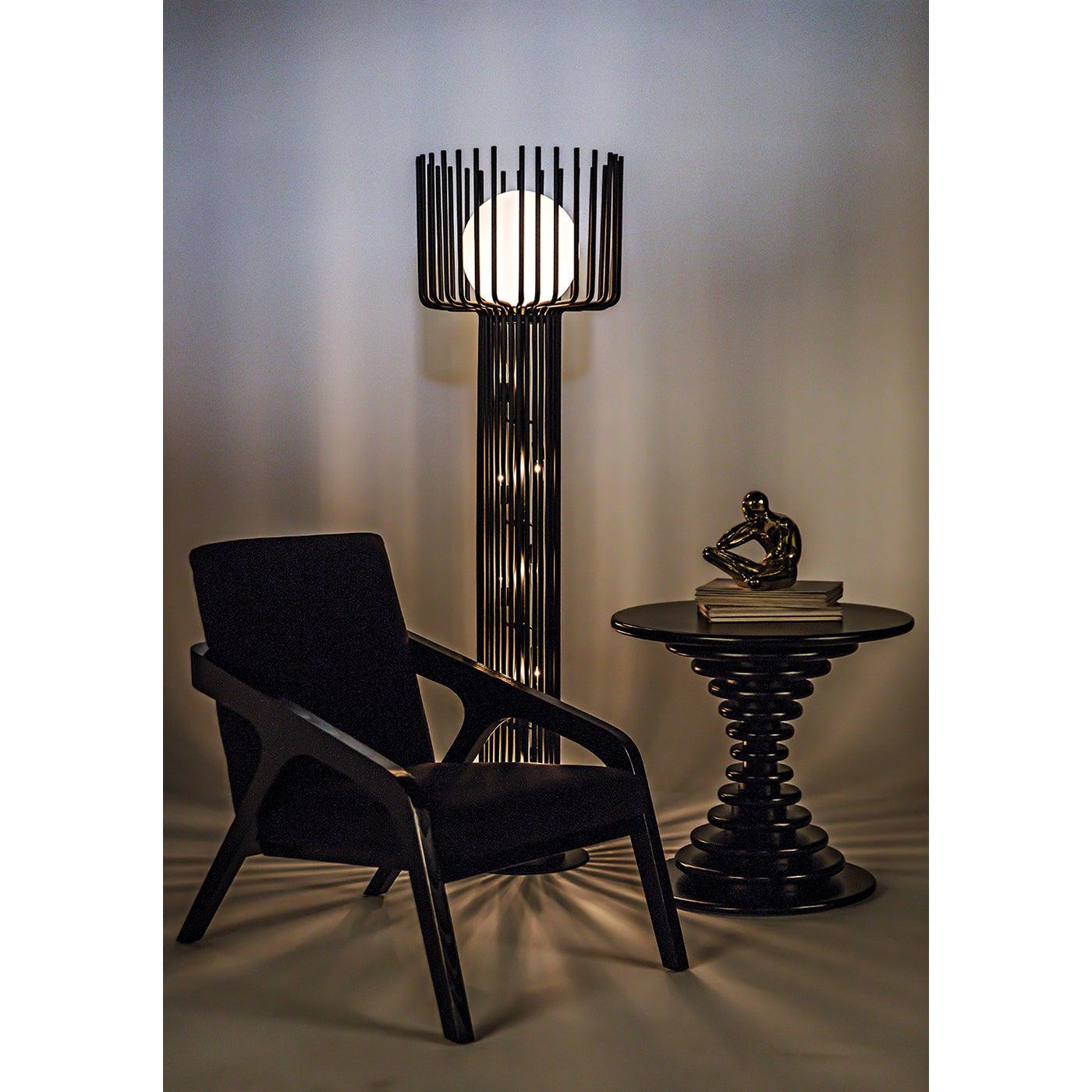 Lucis Floor Lamp, Black Steel