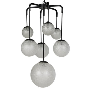 Artemis Chandelier, Steel with Black Finish-Noir Furniture-Blue Hand Home