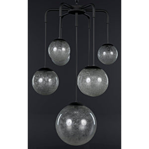Artemis Chandelier, Steel with Black Finish-Noir Furniture-Blue Hand Home