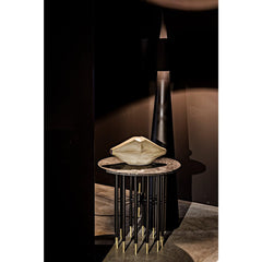 Moray Floor Lamp, Black Steel
