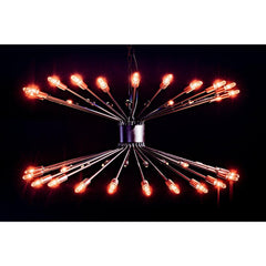 Lampberto Chandelier, Black Steel