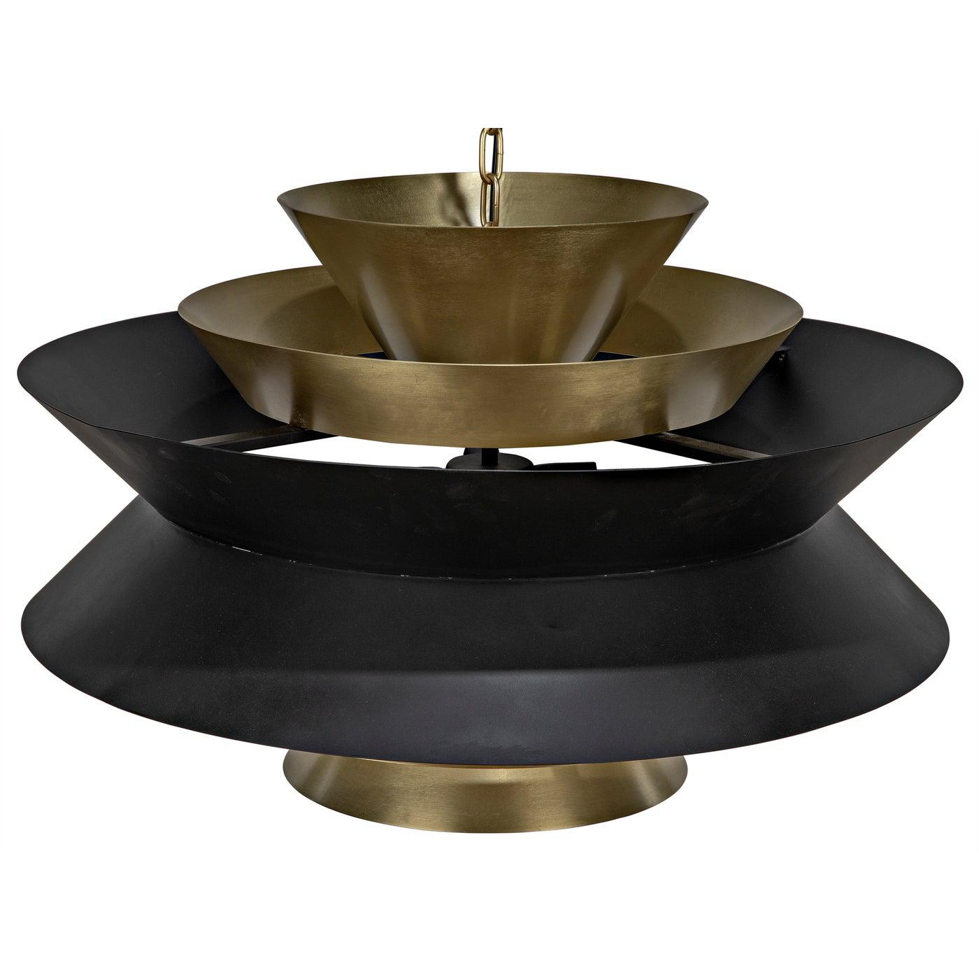 Arion Pendant, Steel with Brass Finish