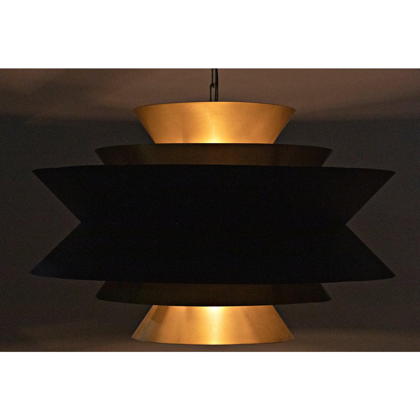 Arion Pendant, Steel with Brass Finish