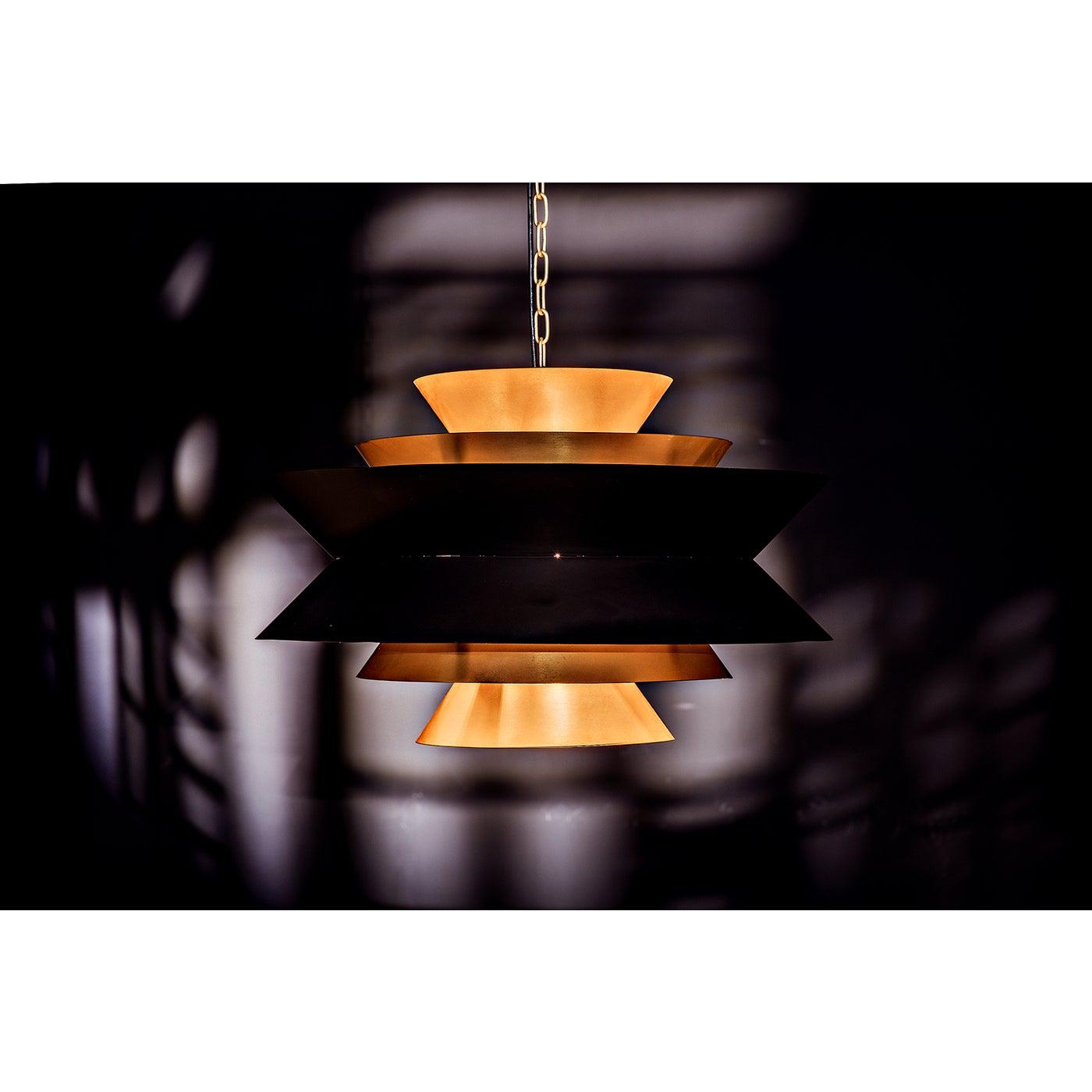 Arion Pendant, Steel with Brass Finish